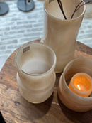 DutZ Collecion vaas Fenn beige - H30 x D17 cm