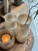 DutZ Collecion vaas Fenn beige - H40 x D17 cm