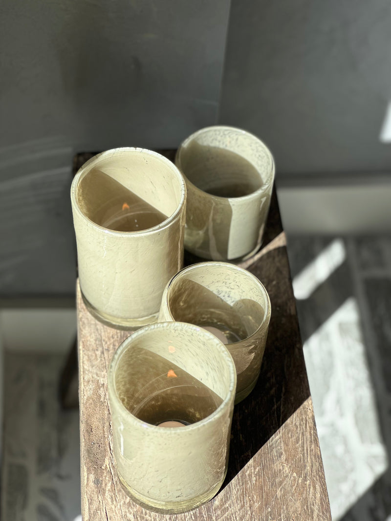 DutZ Collection windlicht – Taupe – H10 × D10 cm