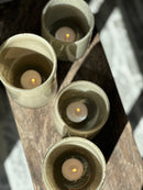 DutZ Collection windlicht – Taupe – H15 × D10 cm