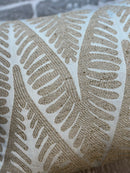 Kussen met bladeren borduursels - Zedonna Gold CLAUDI - 40x60 cm