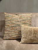 Meerkleurig kussen met golvende lijnen - Yvan Olive CLAUDI - 50x50 cm