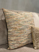 Meerkleurig kussen met golvende lijnen - Yvan Olive CLAUDI - 50x50 cm