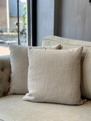 Zandkleurig linnen kussen - Evanna Sand CLAUDI - 45x45 cm
