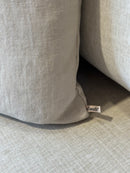 Zandkleurig linnen kussen - Evanna Sand CLAUDI - 45x45 cm