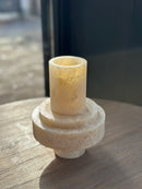 Vaasje van marmer - 18x21 cm