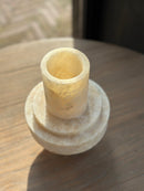 Vaasje van marmer - 18x21 cm