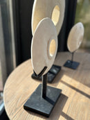 Wiel van zandsteen op statief - 19 x 34 cm