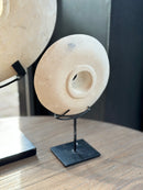 Wiel van zandsteen op statief - 15 x 25 cm