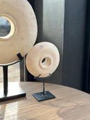 Wiel van zandsteen op statief - 15 x 25 cm