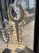 Schelpenketting met parelmoer en touw - 30x68 cm