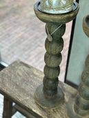 Kandelaar Bob van donkergrijs hout – 43 cm