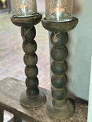 Kandelaar Bob van donkergrijs hout – 43 cm