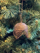 Kersthanger Lou Lou rond met puntjes - B6 x H6 cm