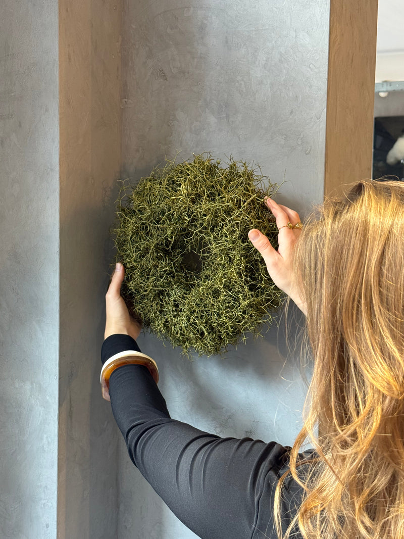 Krans van Iron Bush (blijvend groen) – Ø 30 cm