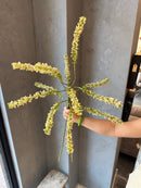 Kunstbloem Slangenwortel lichtgroen en geel - 88 cm