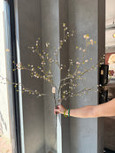 Kunsttak met kleine witte/roze bloemetjes - 109 cm