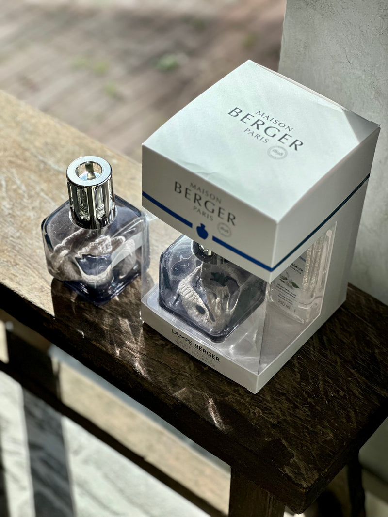 Lampe Berger geurbrander Glacon Gris – giftset inclusief 250 ml parfum