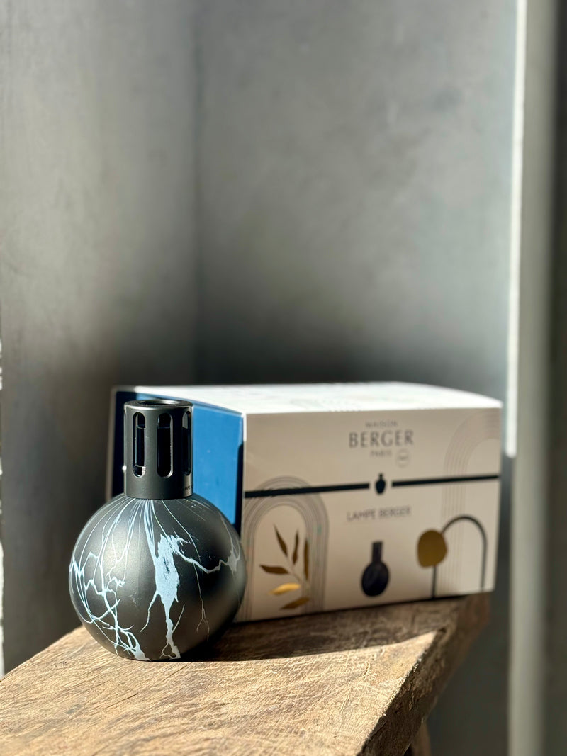 Lampe Berger geurbrander Marbure Noire – giftset inclusief 250 ml parfum