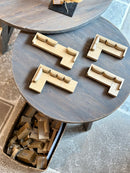 Bank Anneloes 4-zits - velours champagne/goud