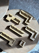 Bank Anneloes 4-zits - velours champagne/goud