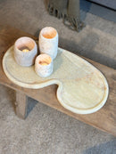 Organisch dienblad van Onyx - B59 x L30 cm