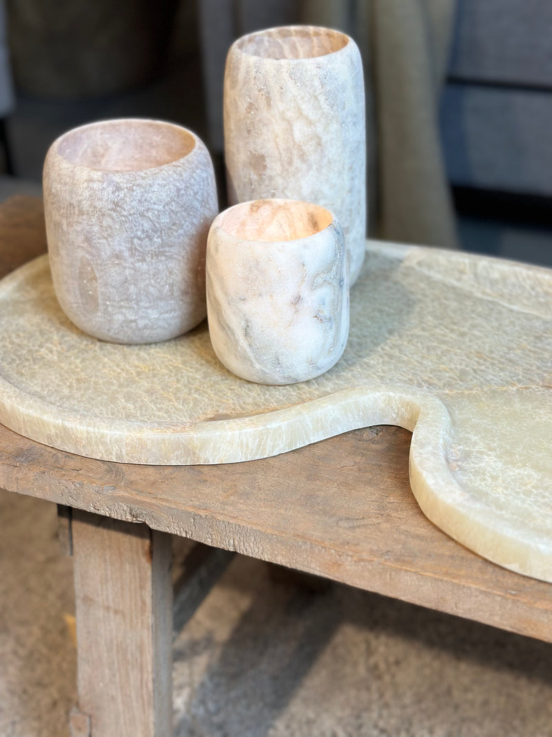 Organisch dienblad van Onyx - B59 x L30 cm