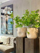 Pot Mancha met deuken in kleur brown - 40x38 cm