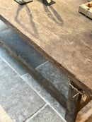 Salontafel van vergrijsd oud hout - B150 x L70 x H45 cm