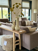 Sidetable van oud teakhout - L235 x D32 x H80 cm