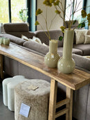 Sidetable van oud teakhout - L235 x D32 x H80 cm
