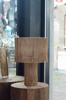 Tafellamp van fijngeweven touw – H50 × D30 cm