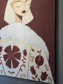 Wandkleed in zwart frame - Details of life - B110 x H145 cm