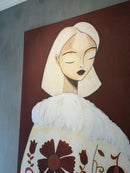 Wandkleed in zwart frame - Details of life - B110 x H145 cm