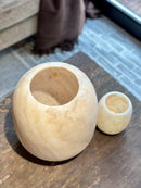 Windlicht van albast XXL