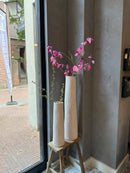 Witte hoge vaas - Soave - H76 x D17 cm
