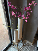 Witte hoge vaas - Soave - H76 x D17 cm