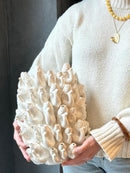 Witte visjes vaas Borja - H32 x D25 cm