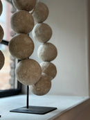 XL Kralenketting van katoen maché - L25 x B9 x H51 cm