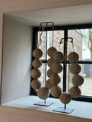 XL Kralenketting van katoen maché - L25 x B9 x H51 cm