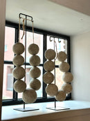 XXL Kralenketting van katoen maché - L20 x B10 x H67 cm