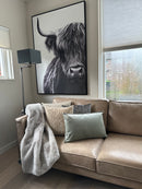 Loungebank Esprit in zandkleurig Africa leder - 5 zits bank met lounge