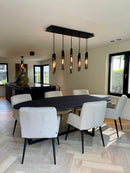 Eetkamertafel Global ovaal – 260 × 120 cm met metalen slofpoot