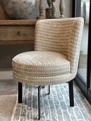 Eetkamerstoel Nova met beigekleurige stof - Keijser & Co