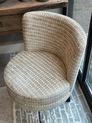 Eetkamerstoel Nova met beigekleurige stof - Keijser & Co