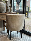 Eetkamerstoel Nova met beigekleurige stof - Keijser & Co