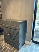 Groenblauw 2-deurs kastje - 42x75x94 cm