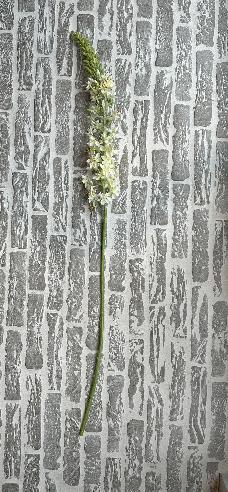 Kunstbloem Ridderspoor 105 cm wit