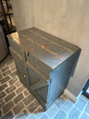 Groenblauw 2-deurs kastje - 42x75x94 cm