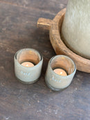 DutZ Collection windlicht – Taupe – H7 × D7 cm